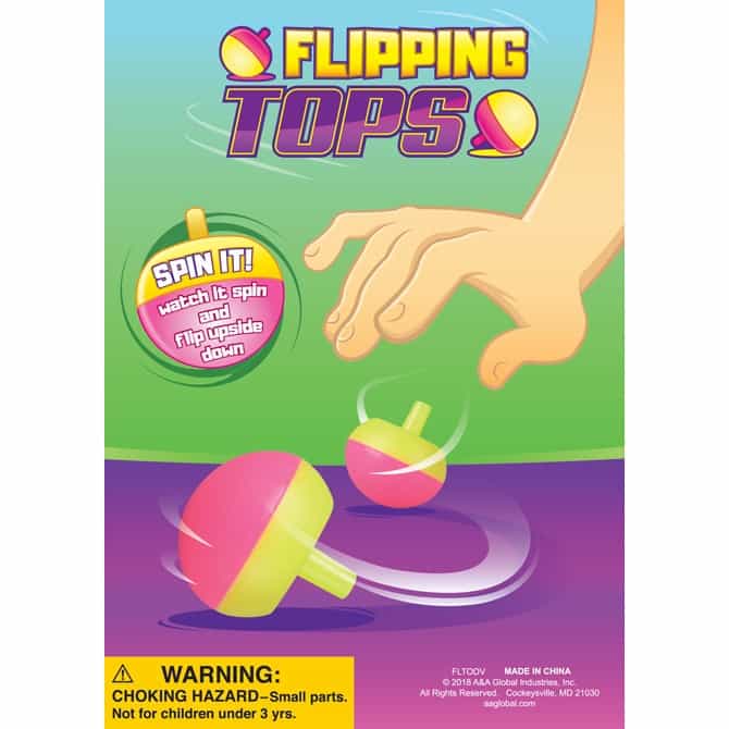 Flipping Tops Display Card