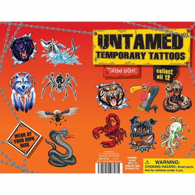 Untamed Temporary Tattoos (2400Pcs)
