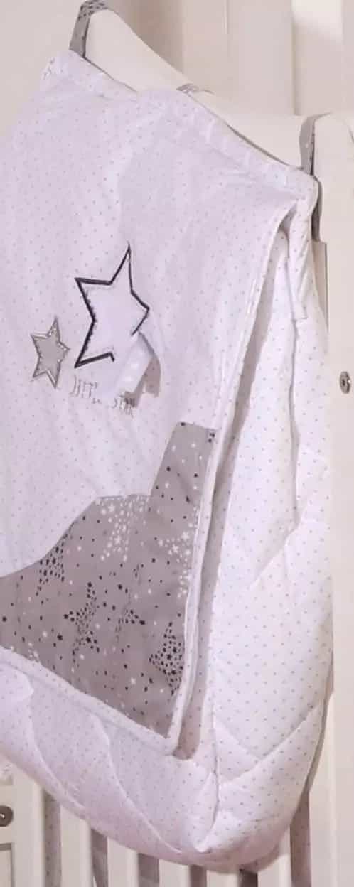 Grey Little Star Diaper Bag