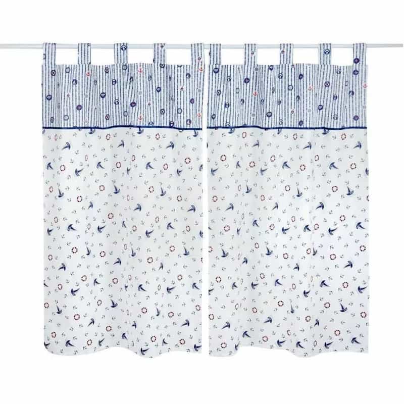 Blue Sail Away 2 Curtains