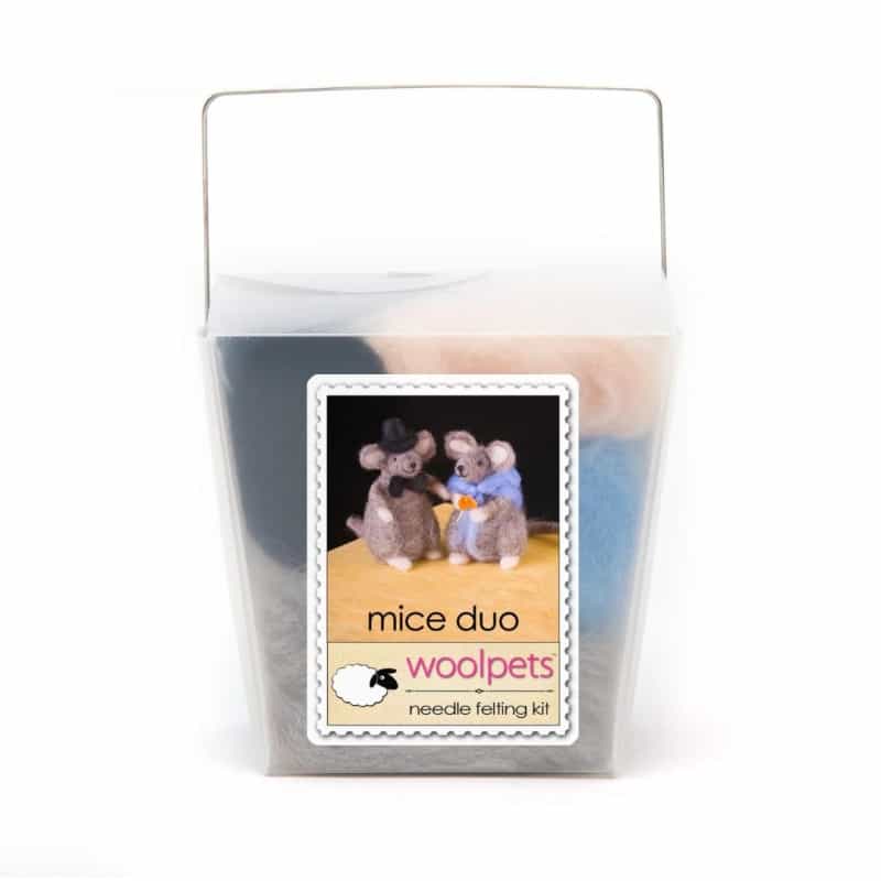Mice Duo Needle Felting Kit