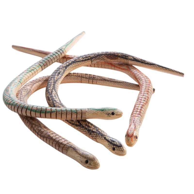 Wooden King Snake Toy