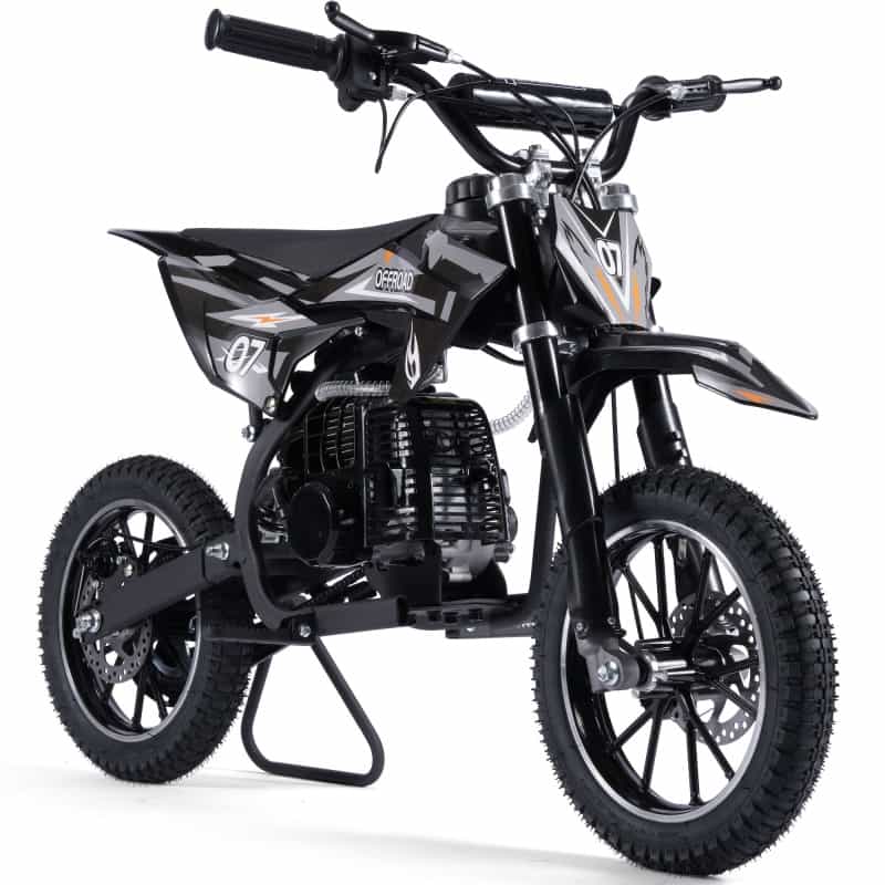 Mototec Pioneer 49Cc 2-Stroke Kids Gas Dirt Bike Black