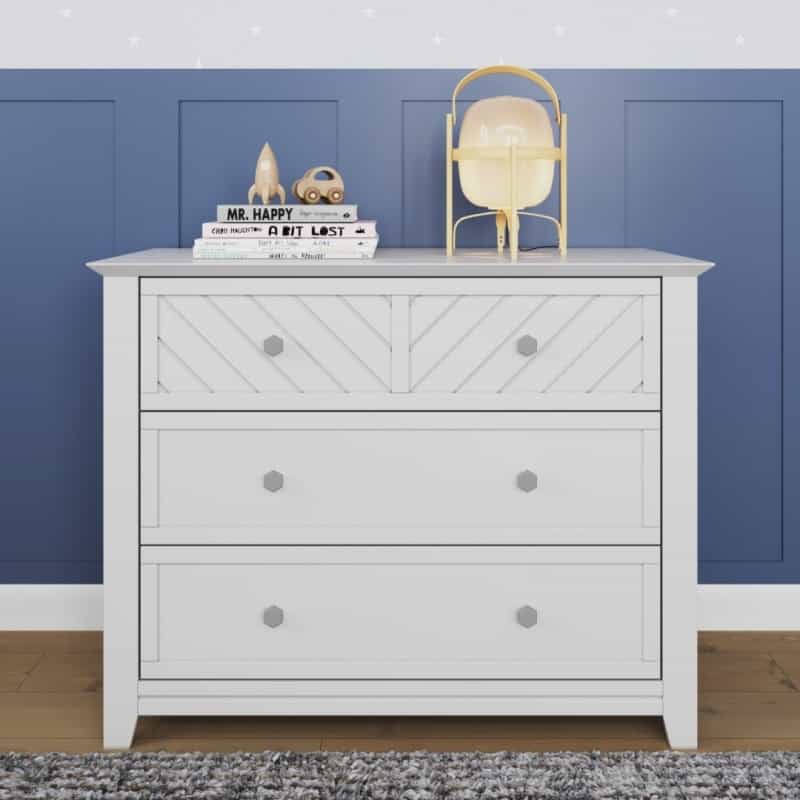 Atwood 3-Drawer Dresser, Matte White