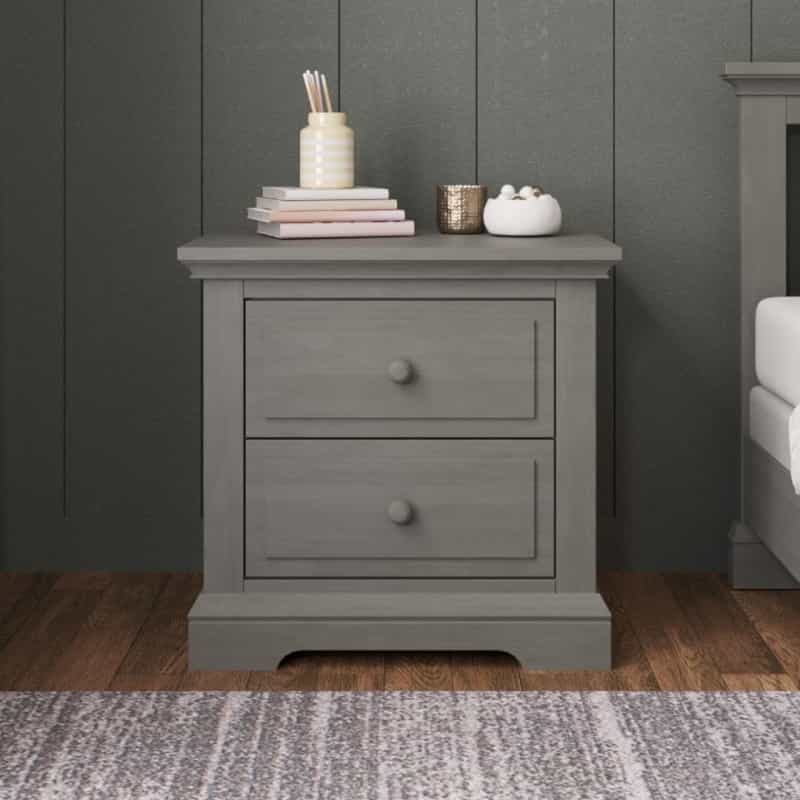 Jordyn Nightstand, Ready-To-Assemble, Lunar Gray
