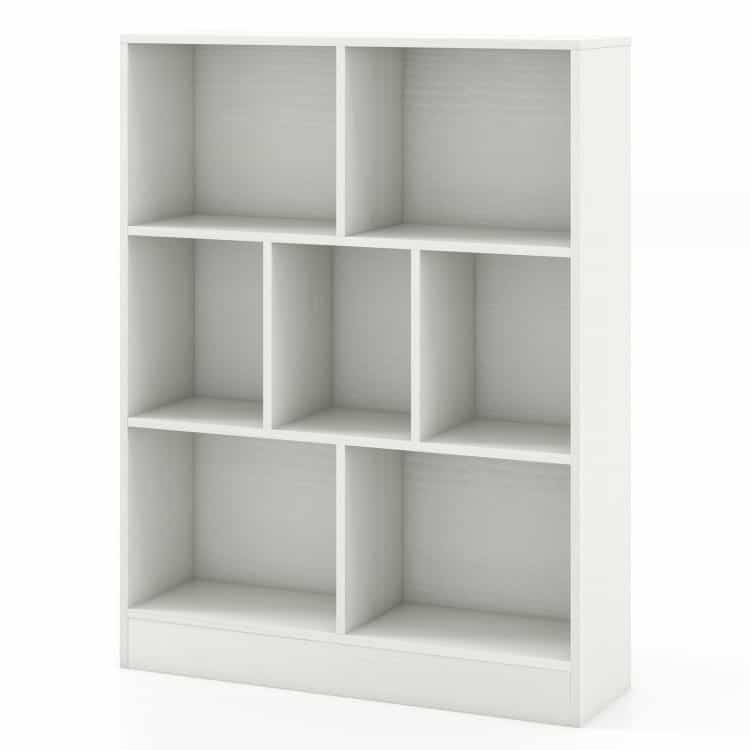 7-Section Freestanding Bookshelf For Kids Room Classroom Daycare Nursery