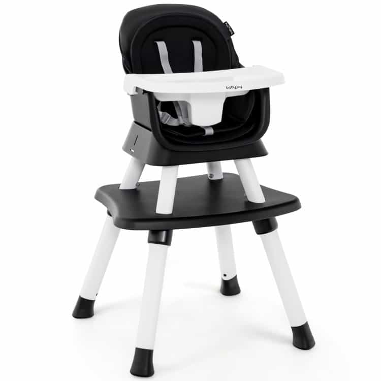 8-In-1 Convertible Baby High Chair With Adjustable Removable Tray