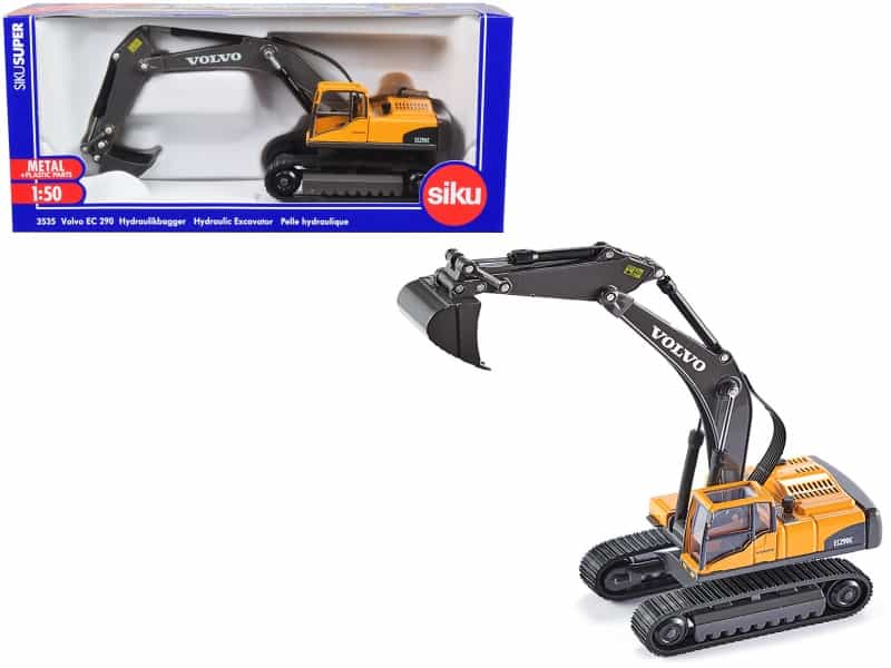 Volvo Ec290 Hydraulic Excavator Yellow 1/50 Diecast Model By Siku