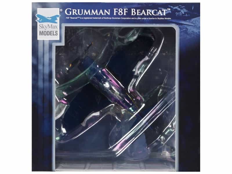 Grumman F8f Bearcat Fighter Aircraft "Blue Angels (#1-5 Decals)" (1946) United States Navy "Skymax Models" Series 1/72 Diecast Model By Hobby Master