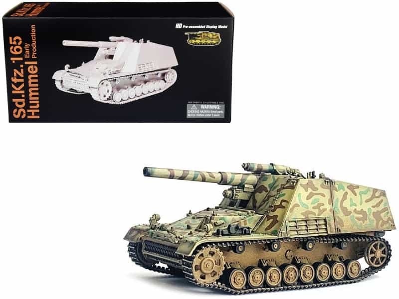 German Sd.Kfz.165 Hummel Self-Propelled Gun V1 "Early Production German Army" "Neo Dragon Armor" Series 1/72 Plastic Model By Dragon Models