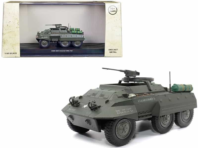 Ford M20 Armored Utility Car Olive Drab "United States Army" 1/43 Diecast Model By Militaria Die Cast