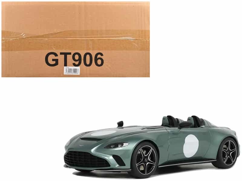 Aston Martin V12 Speedster Green Metallic 1/18 Model Car By Gt Spirit