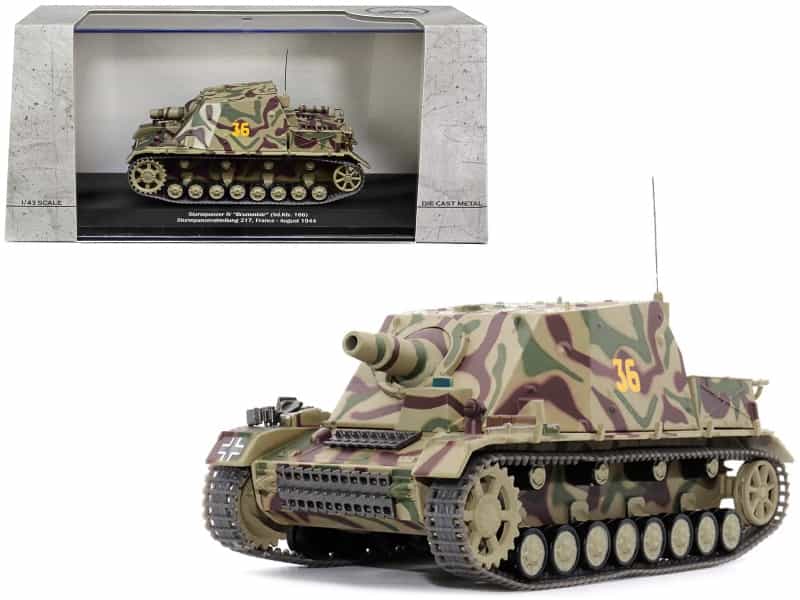 German Sd. Kfz. 166 "Sturmpanzer Iv" "Brummbar" #36 "Germany Sturmpanzerabteilung 217 France August 1944" 1/43 Diecast Model By Afvs Of Wwii