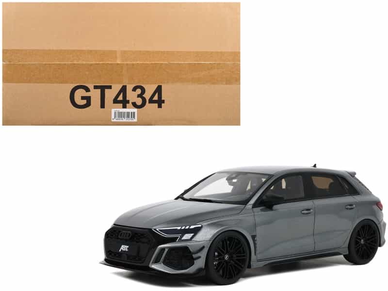 Audi Abt Rs3-R Daytona Gray Metallic 1/18 Model Car By Gt Spirit