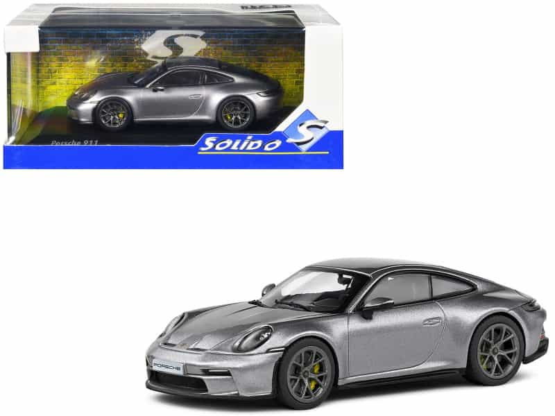 Porsche 911 (992) Gt3 Touring Gt Silver Metallic 1/43 Diecast Model Car By Solido