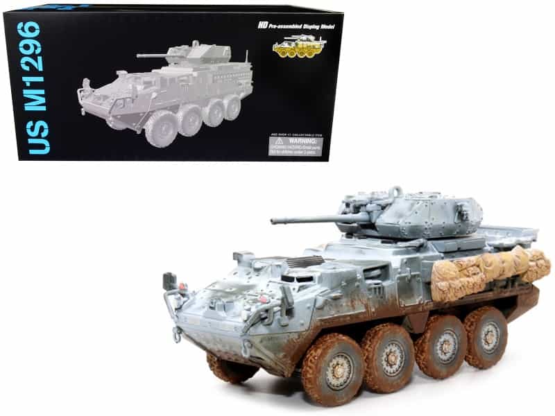 United States M1296 Stryker Icv (Infantry Carrier Vehicle) Dragoon Olive Drab (Snowy Version) "2Nd Cav. Germany" (2020) "Neo Dragon Armor" Series 1/72 Plastic Model By Dragon Models