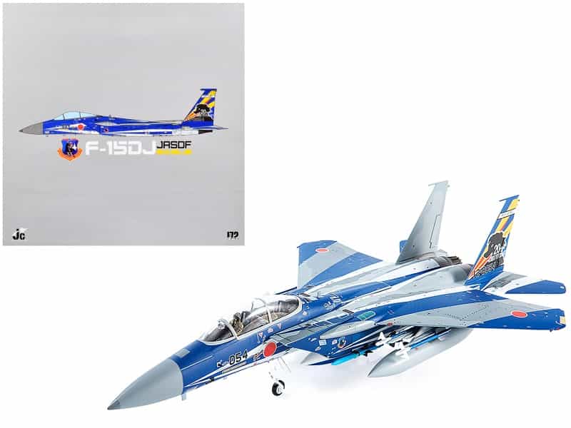 F-15Dj Jasdf (Japan Air Self-Defense Force) Eagle Fighter Aircraft "23Rd Fighter Training Group 20Th Anniversary" With Display Stand Limited Edition To 600 Pieces Worldwide 1/72 Diecast Model By Jc Wings