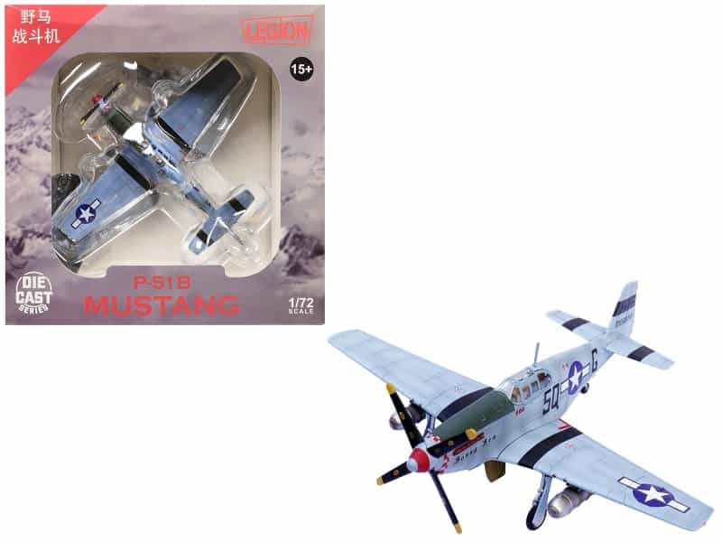 North American P-51B Mustang Aircraft "Bonny Bea 504Th Fighter Squadron 339Th Fighter Group" (1944) United States Army Air Forces 1/72 Diecast Model Airplane By Legion