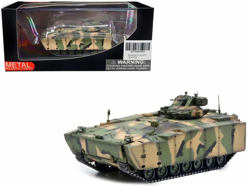 Russian (Object 693) Kurganets-25 Armored Personnel Carrier Camouflage 1/72 Diecast Model By Panzerkampf