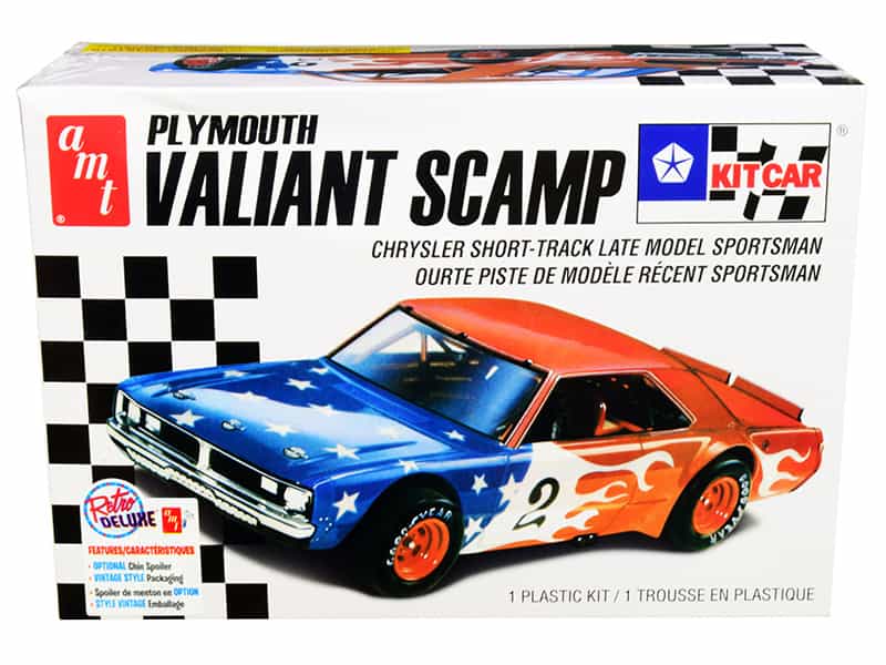 Skill 2 Model Kit Plymouth Valiant Scamp Kit Car 1/25 Scale Model By Amt