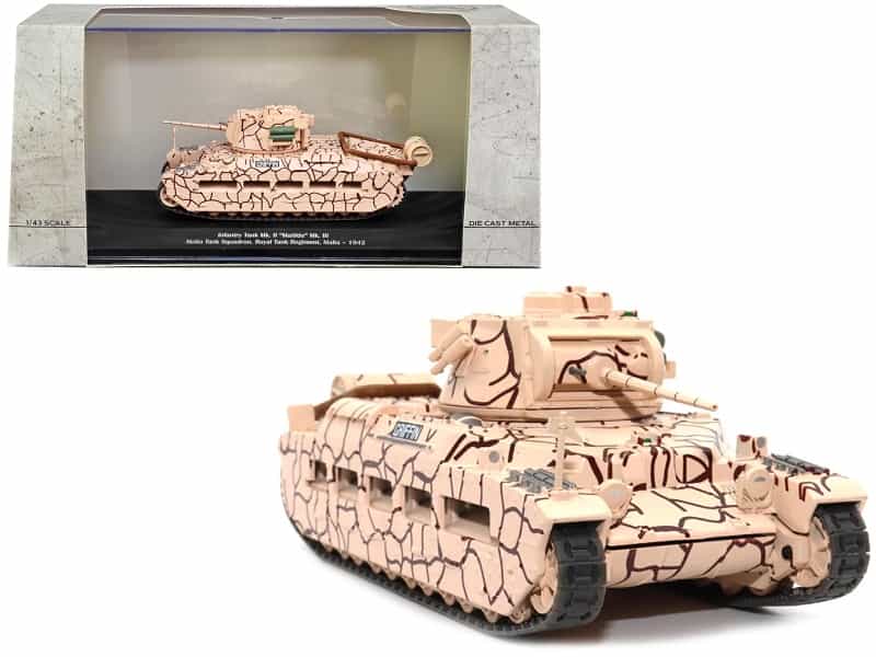 Infantry Tank Mk. Ii "Matilda" Mk. Iii "Griffin" "Malta Tank Squadron Royal Tank Regiment Malta 1942" 1/43 Diecast Model By Afvs Of Wwii