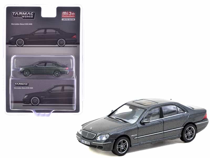 Mercedes-Benz S 65 Amg Tectite Gray Metallic "Global64" Series 1/64 Diecast Model By Tarmac Works