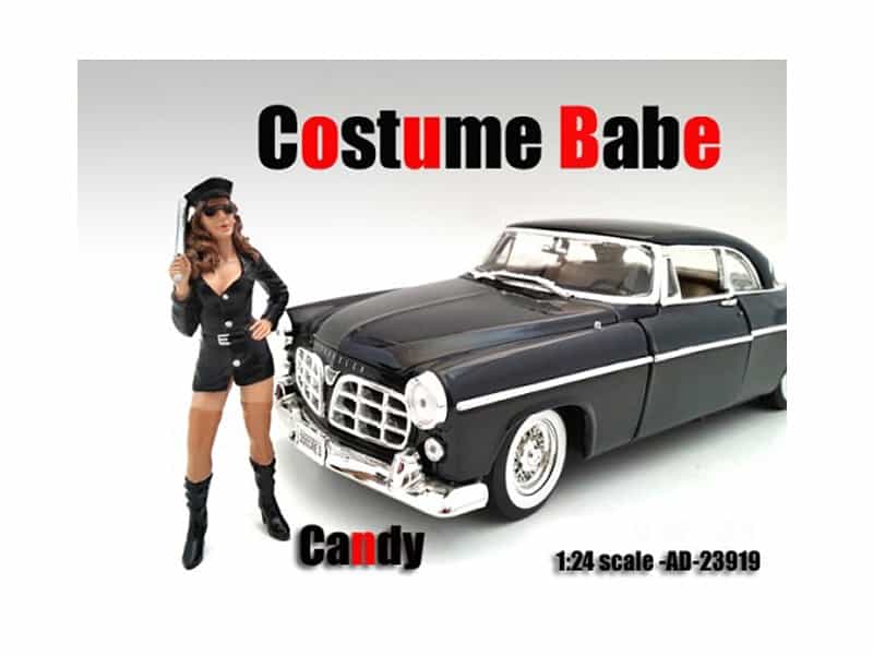 Costume Babe Candy Figure For 1:24 Scale Models By American Diorama