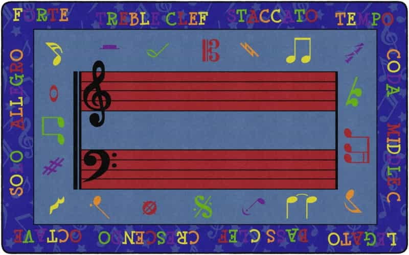 Fun With Music 7' 6" X 12'