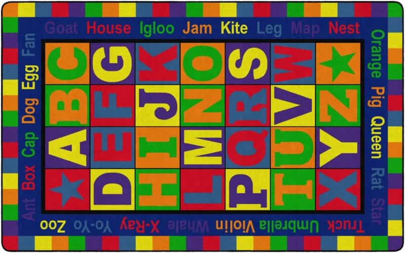 Abc Words 7' 6" X 12'