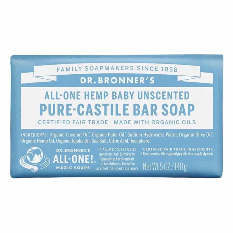 Dr. Bronner's Baby Mild Castile Bar Soap 5 Oz