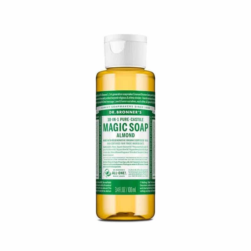 Dr. Bronner's 18-In-1 Pure Castile Almond Magic Soap 3.4 Fl. Oz