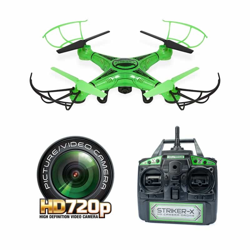 Striker-X Glow-In-The-Dark Rc Hd Camera Drone