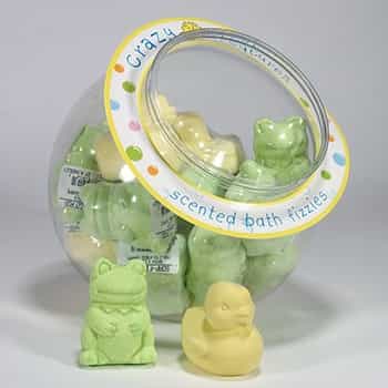 Canister Of 24 Pieces. Fizzducks And Fizzfrogs