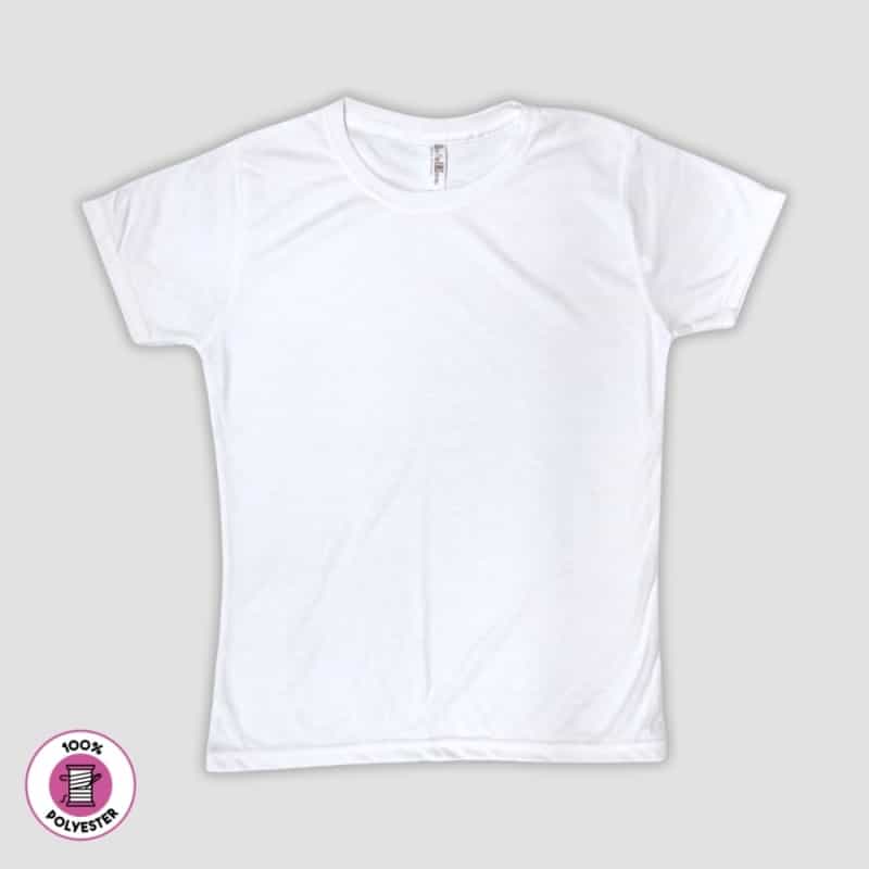 Women’S White T-Shirts – 100% Polyester