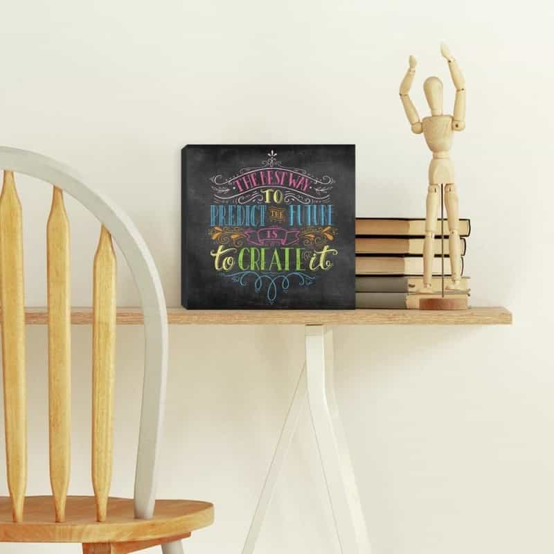 Colorful Chalk Quote Canvas