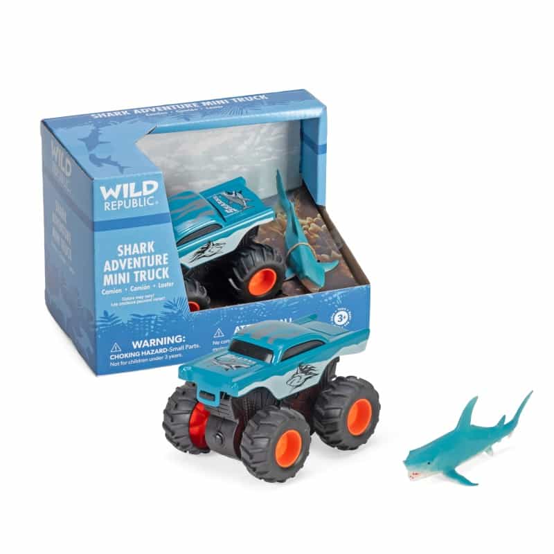 Adventure Mini Truck Shark Action Toy Set - 4"
