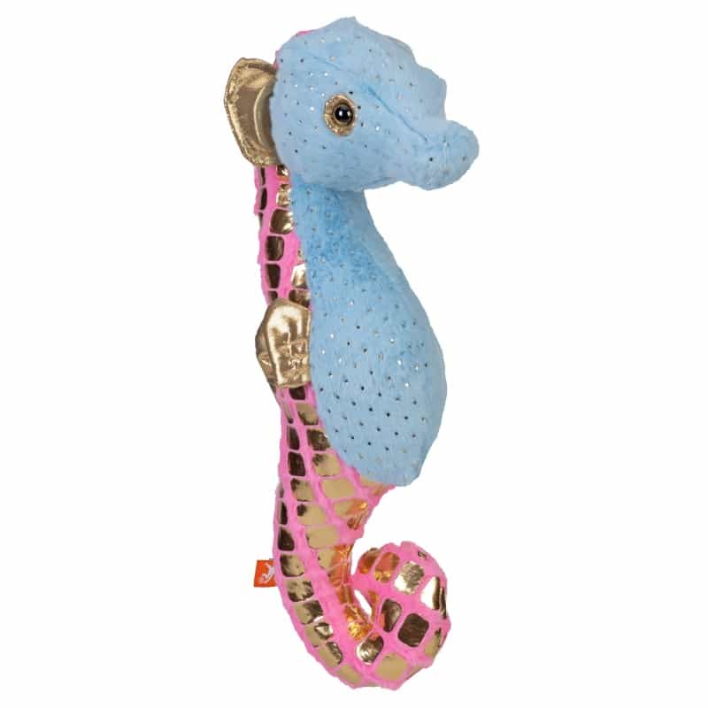Foilkins Blue Seahorse Stuffed Animal - 12"