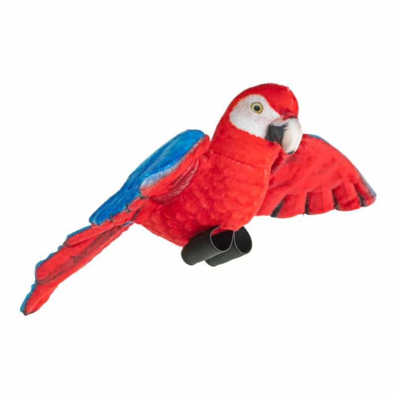 Rainforest Birds Scarlet Macaw Stuffed Animal - 4.5"