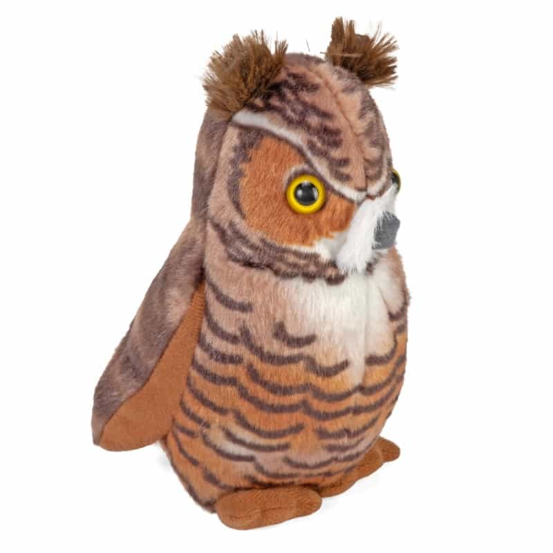 Audubon Birds Great Horned Owl Stuffed Animal - 5.5"