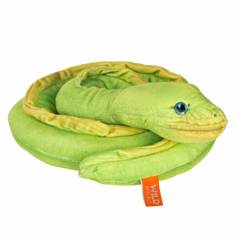 Green Coiled Snakes Green Moray Eel Stuffed Animal - 36"