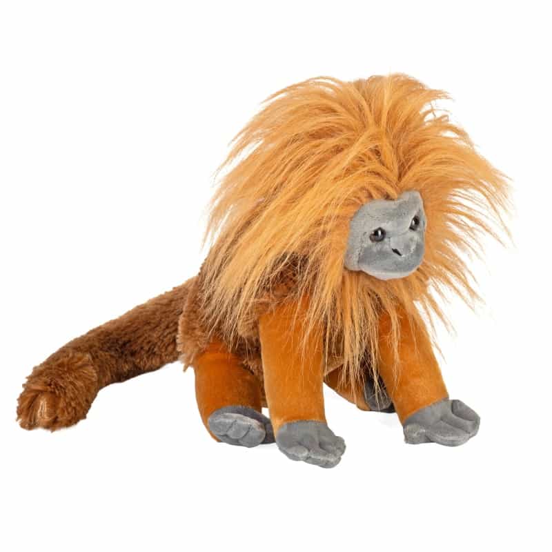 Cuddlekins Golden Lion Tamarin Stuffed Animal - 12"
