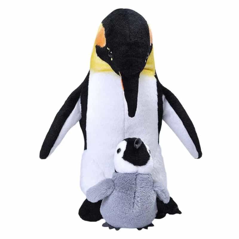 Mom & Baby Emperor Penguin Stuffed Animal - 12"
