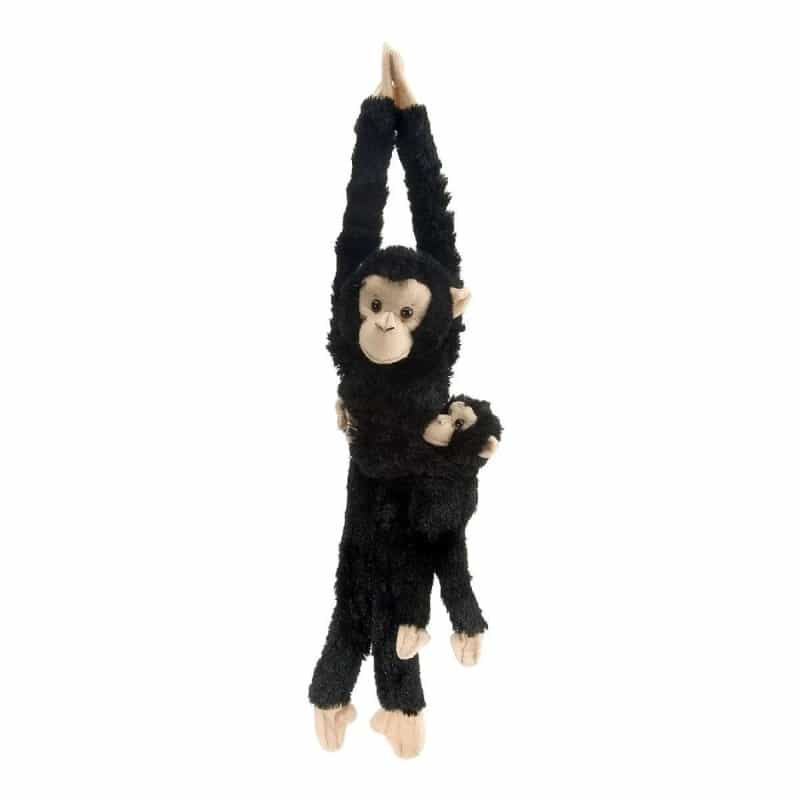 Hanging Monkeys With Baby Chimpanzee Stuffed Animal - 20"