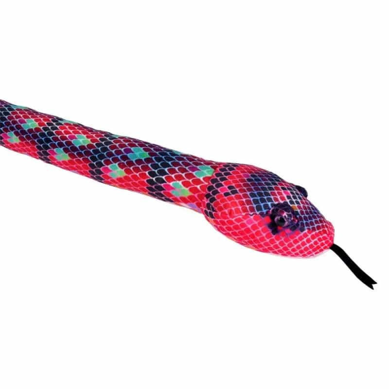 Snakesss Red Green Stuffed Animal - 54"