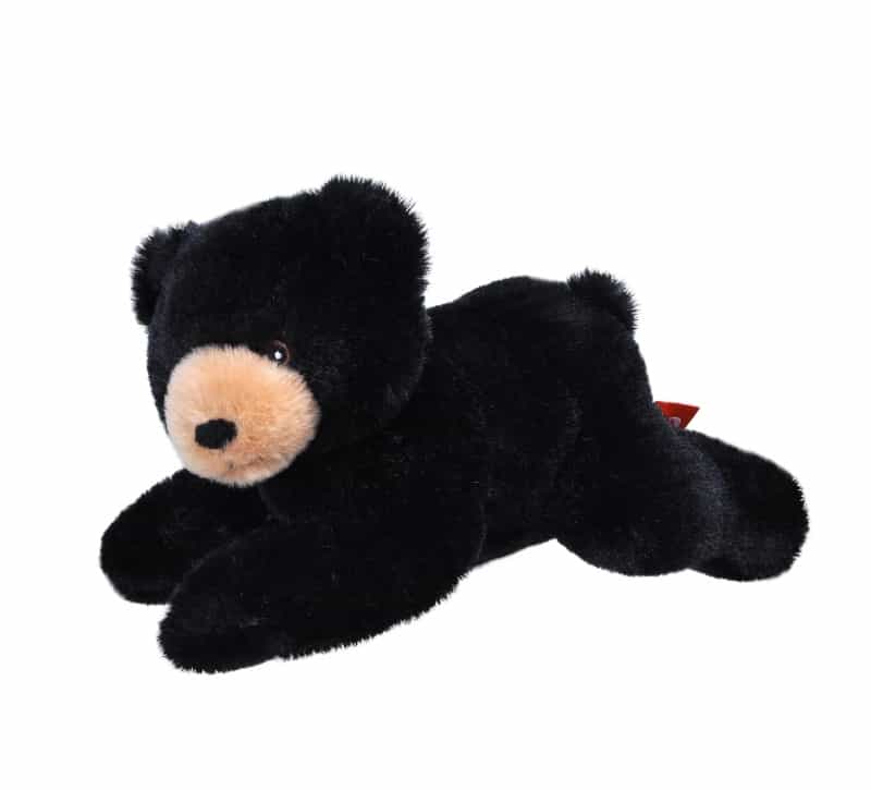 Ecokins Mini Black Bear Stuffed Animal - 8"