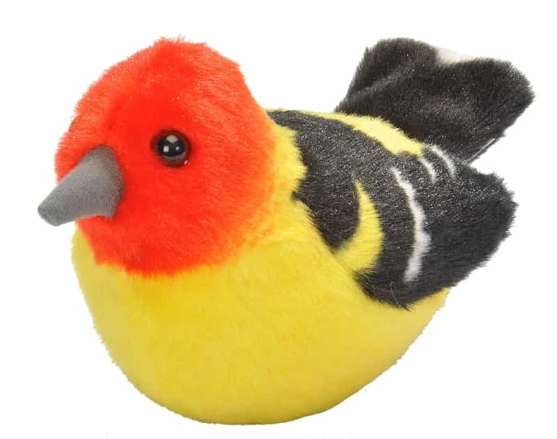 Audubon Birds Western Tanager Stuffed Animal - 5.5"