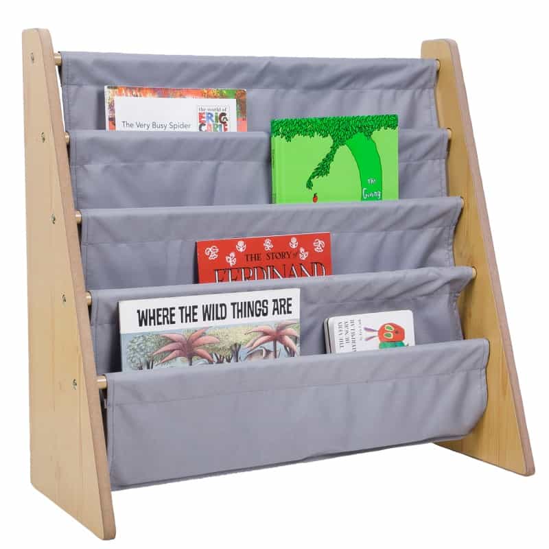 Sling Book Shelf - Natural W/ Gray