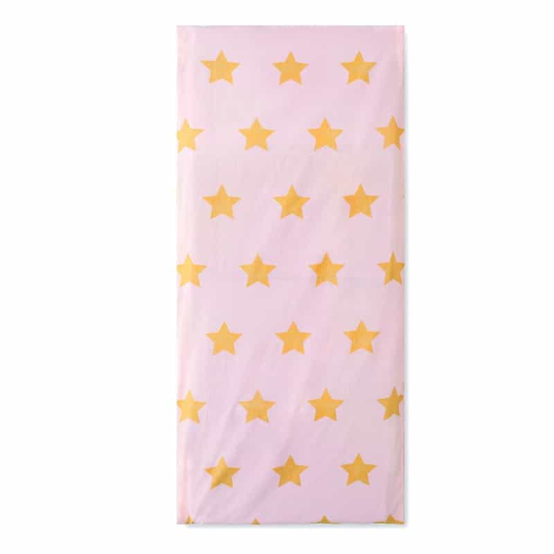 Pink And Gold Stars Rest Mat Cover