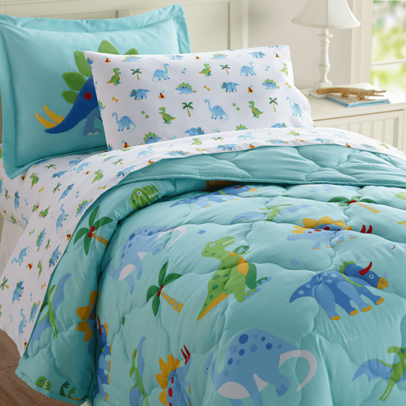 Dinosaur Land 5 Pc Microfiber Bed In A Bag - Twin