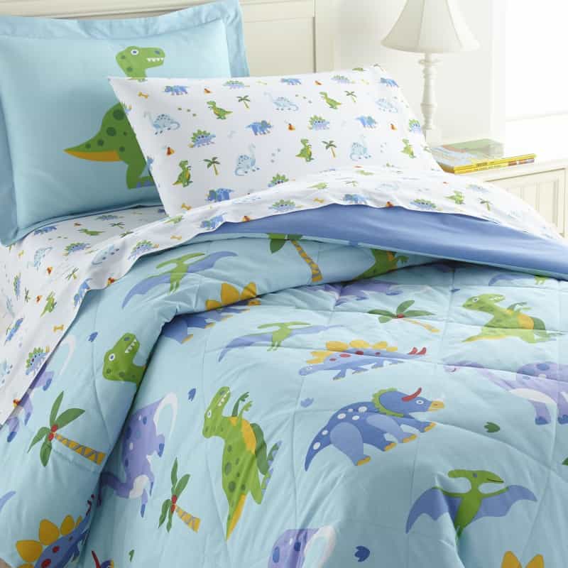 Dinosaur Land Cotton Comforter 3 Pc Set - Full